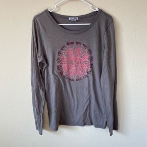 Lucky Brand Mandala Gray Long Sleeve